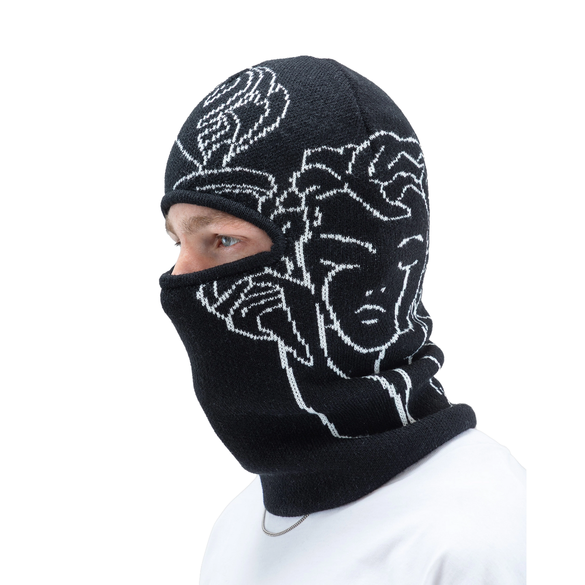 Beyond Medals Jacquard Knit Balaclava Angel