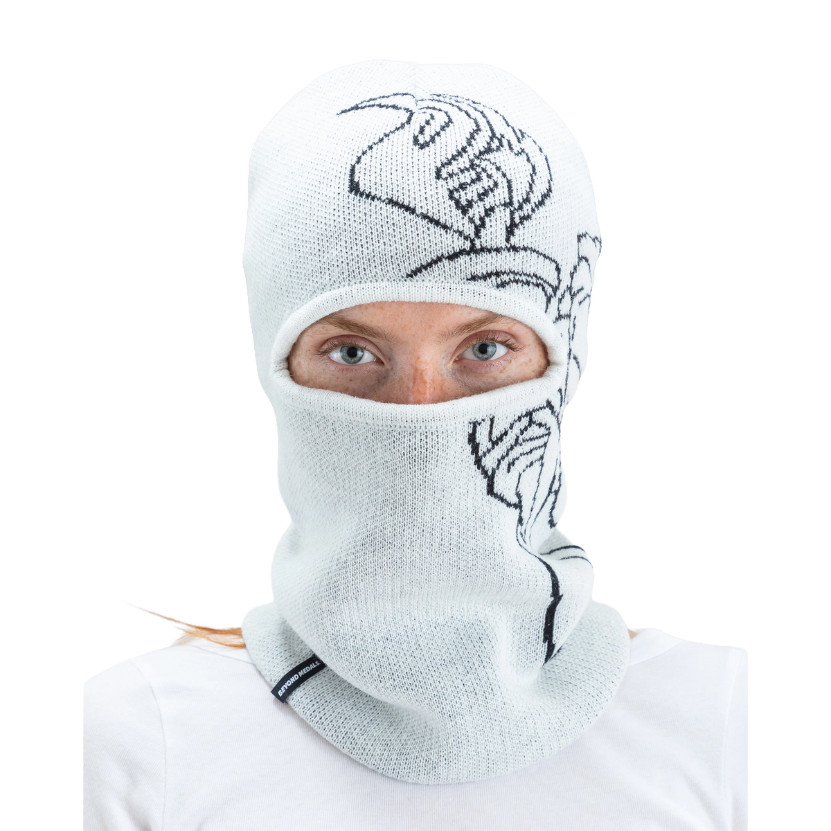 Beyond Medals Jacquard Knit Balaclava Angel
