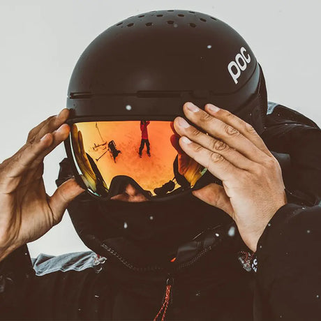 POC Skidhjälm med skidglasögon