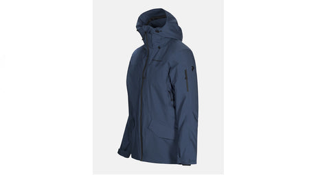 Peak Performance Maroon Long Jacket Decent Blue side