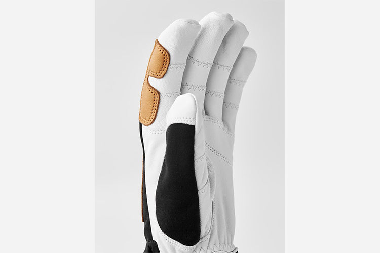 Hestra Ergo Grip Active Wool Terry - 5 finger Svart Offwhite 3