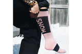 Mons Royale Atlas Merino Snow Sock Dusty Pink 3